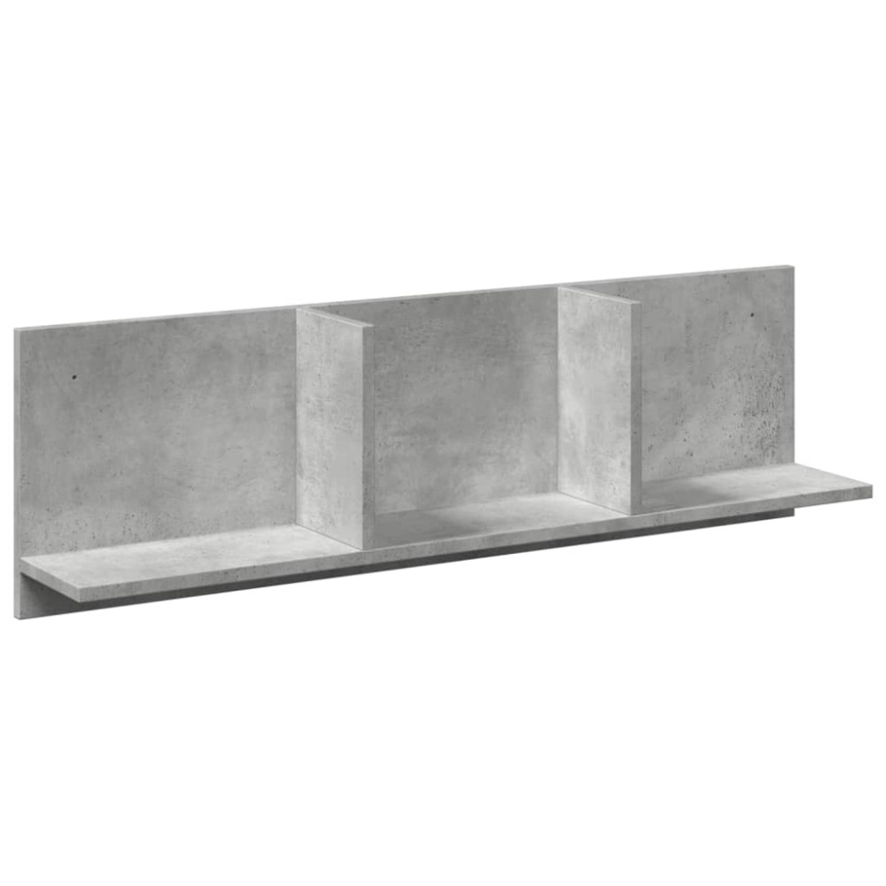vidaXL Dulap de perete, gri beton, 100x16,5x30 cm, lemn prelucrat