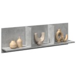 vidaXL Dulap de perete, gri beton, 100x16,5x30 cm, lemn prelucrat vidaXL Dulap de perete, gri beton, 100x16,5x30 cm, lemn prelucrat