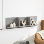 vidaXL Dulap de perete, gri beton, 100x16,5x30 cm, lemn prelucrat vidaXL Dulap de perete, gri beton, 100x16,5x30 cm, lemn prelucrat