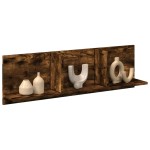 vidaXL Dulap de perete, stejar fumuriu, 100x16,5x30 cm, lemn prelucrat