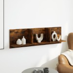 vidaXL Dulap de perete, stejar fumuriu, 100x16,5x30 cm, lemn prelucrat