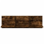 vidaXL Dulap de perete, stejar fumuriu, 100x16,5x30 cm, lemn prelucrat