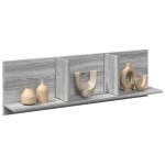 vidaXL Dulap de perete, gri sonoma, 100x16,5x30 cm, lemn prelucrat vidaXL Dulap de perete, gri sonoma, 100x16,5x30 cm, lemn prelucrat