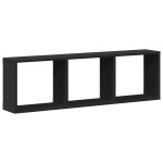 vidaXL Dulap de perete, negru, 100x16x30 cm, lemn prelucrat vidaXL Dulap de perete, negru, 100x16x30 cm, lemn prelucrat