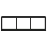 vidaXL Dulap de perete, negru, 100x16x30 cm, lemn prelucrat vidaXL Dulap de perete, negru, 100x16x30 cm, lemn prelucrat