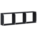 vidaXL Dulap de perete, negru, 100x16x30 cm, lemn prelucrat vidaXL Dulap de perete, negru, 100x16x30 cm, lemn prelucrat