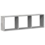 vidaXL Dulap de perete, gri beton, 100x16x30 cm, lemn prelucrat