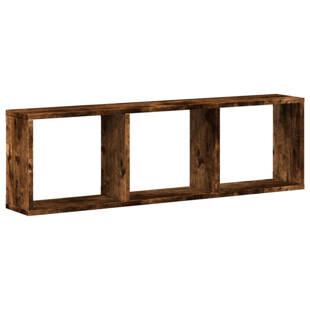 vidaXL Dulap de perete, stejar fumuriu, 100x16x30 cm, lemn prelucrat