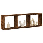 vidaXL Dulap de perete, stejar fumuriu, 100x16x30 cm, lemn prelucrat