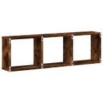 vidaXL Dulap de perete, stejar fumuriu, 100x16x30 cm, lemn prelucrat