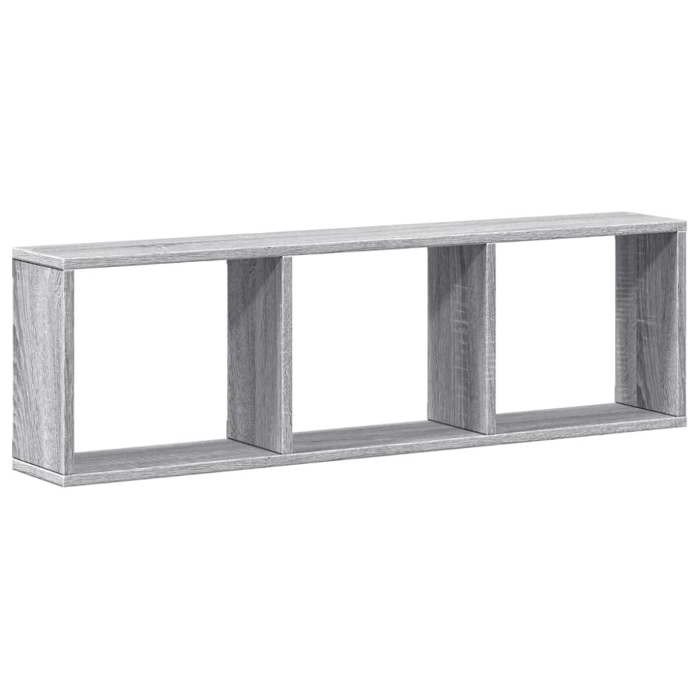 vidaXL Dulap de perete, sonoma gri, 100x16x30 cm, lemn prelucrat