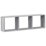 vidaXL Dulap de perete, sonoma gri, 100x16x30 cm, lemn prelucrat