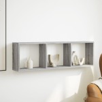 vidaXL Dulap de perete, sonoma gri, 100x16x30 cm, lemn prelucrat