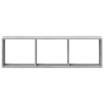 vidaXL Dulap de perete, sonoma gri, 100x16x30 cm, lemn prelucrat