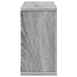 vidaXL Dulap de perete, sonoma gri, 100x16x30 cm, lemn prelucrat