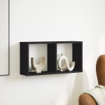 vidaXL Dulap de perete, negru, 60x16x30 cm, lemn prelucrat vidaXL Dulap de perete, negru, 60x16x30 cm, lemn prelucrat