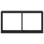 vidaXL Dulap de perete, negru, 60x16x30 cm, lemn prelucrat vidaXL Dulap de perete, negru, 60x16x30 cm, lemn prelucrat