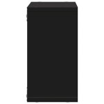 vidaXL Dulap de perete, negru, 60x16x30 cm, lemn prelucrat vidaXL Dulap de perete, negru, 60x16x30 cm, lemn prelucrat