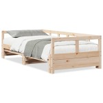 vidaXL Pat de zi fără saltea, 90x190 cm, lemn masiv de pin vidaXL Pat de zi fără saltea, 90x190 cm, lemn masiv de pin