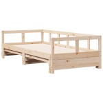 vidaXL Pat de zi fără saltea, 90x190 cm, lemn masiv de pin vidaXL Pat de zi fără saltea, 90x190 cm, lemn masiv de pin