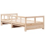 vidaXL Pat de zi fără saltea, 90x190 cm, lemn masiv de pin vidaXL Pat de zi fără saltea, 90x190 cm, lemn masiv de pin