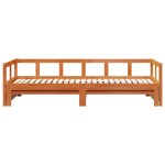 vidaXL Pat de zi fără saltea, maro ceruit, 90x190 cm, lemn masiv pin