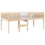 vidaXL Pat pentru copii fără saltea, 80x200 cm, lemn masiv de pin