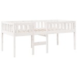 vidaXL Pat pentru copii fără saltea, alb, 90x190 cm, lemn masiv de pin vidaXL Pat pentru copii fără saltea, alb, 90x190 cm, lemn masiv de pin