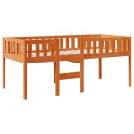 vidaXL Pat pentru copii fără saltea, maro, 90x190 cm, lemn masiv pin vidaXL Pat pentru copii fără saltea, maro, 90x190 cm, lemn masiv pin