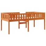 vidaXL Pat pentru copii fără saltea, maro, 90x190 cm, lemn masiv pin vidaXL Pat pentru copii fără saltea, maro, 90x190 cm, lemn masiv pin