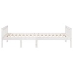 vidaXL Pat pentru copii fără saltea, alb, 80x200 cm, lemn masiv de pin