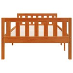 vidaXL Pat pentru copii fără saltea, maro, 90x200 cm, lemn masiv pin vidaXL Pat pentru copii fără saltea, maro, 90x200 cm, lemn masiv pin
