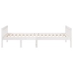 vidaXL Pat pentru copii fără saltea, alb, 90x190 cm, lemn masiv de pin vidaXL Pat pentru copii fără saltea, alb, 90x190 cm, lemn masiv de pin