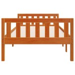vidaXL Pat pentru copii fără saltea, maro, 90x190 cm, lemn masiv pin
