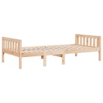 vidaXL Pat pentru copii fără saltea, 75x190 cm, lemn masiv de pin vidaXL Pat pentru copii fără saltea, 75x190 cm, lemn masiv de pin