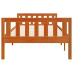 vidaXL Pat pentru copii fără saltea, maro, 75x190 cm, lemn masiv pin