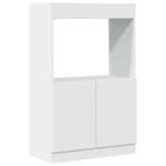 vidaXL Dulap înalt, alb, 63x33x100 cm, lemn prelucrat vidaXL Dulap înalt, alb, 63x33x100 cm, lemn prelucrat