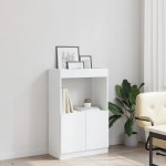 vidaXL Dulap înalt, alb, 63x33x100 cm, lemn prelucrat vidaXL Dulap înalt, alb, 63x33x100 cm, lemn prelucrat