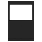vidaXL Dulap înalt, negru, 63x33x100 cm, lemn prelucrat vidaXL Dulap înalt, negru, 63x33x100 cm, lemn prelucrat
