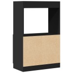 vidaXL Dulap înalt, negru, 63x33x100 cm, lemn prelucrat vidaXL Dulap înalt, negru, 63x33x100 cm, lemn prelucrat