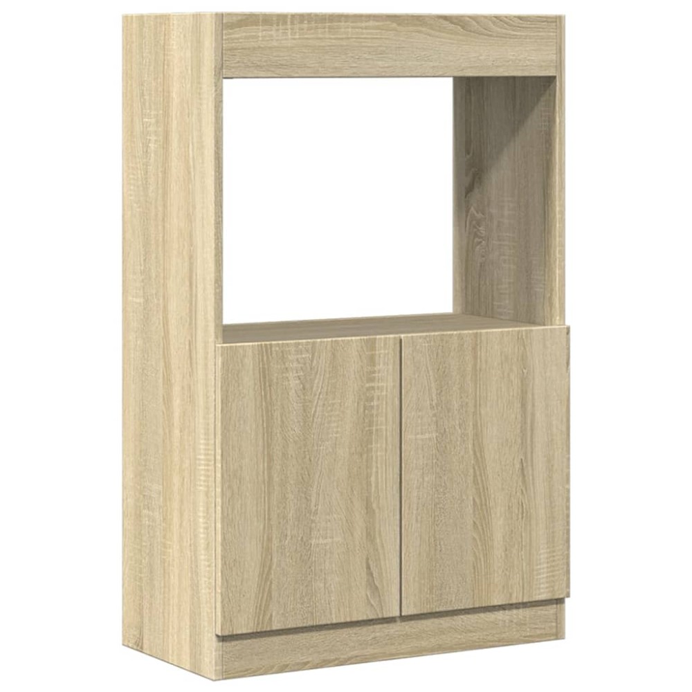 vidaXL Dulap înalt, stejar sonoma, 63x33x100 cm, lemn prelucrat