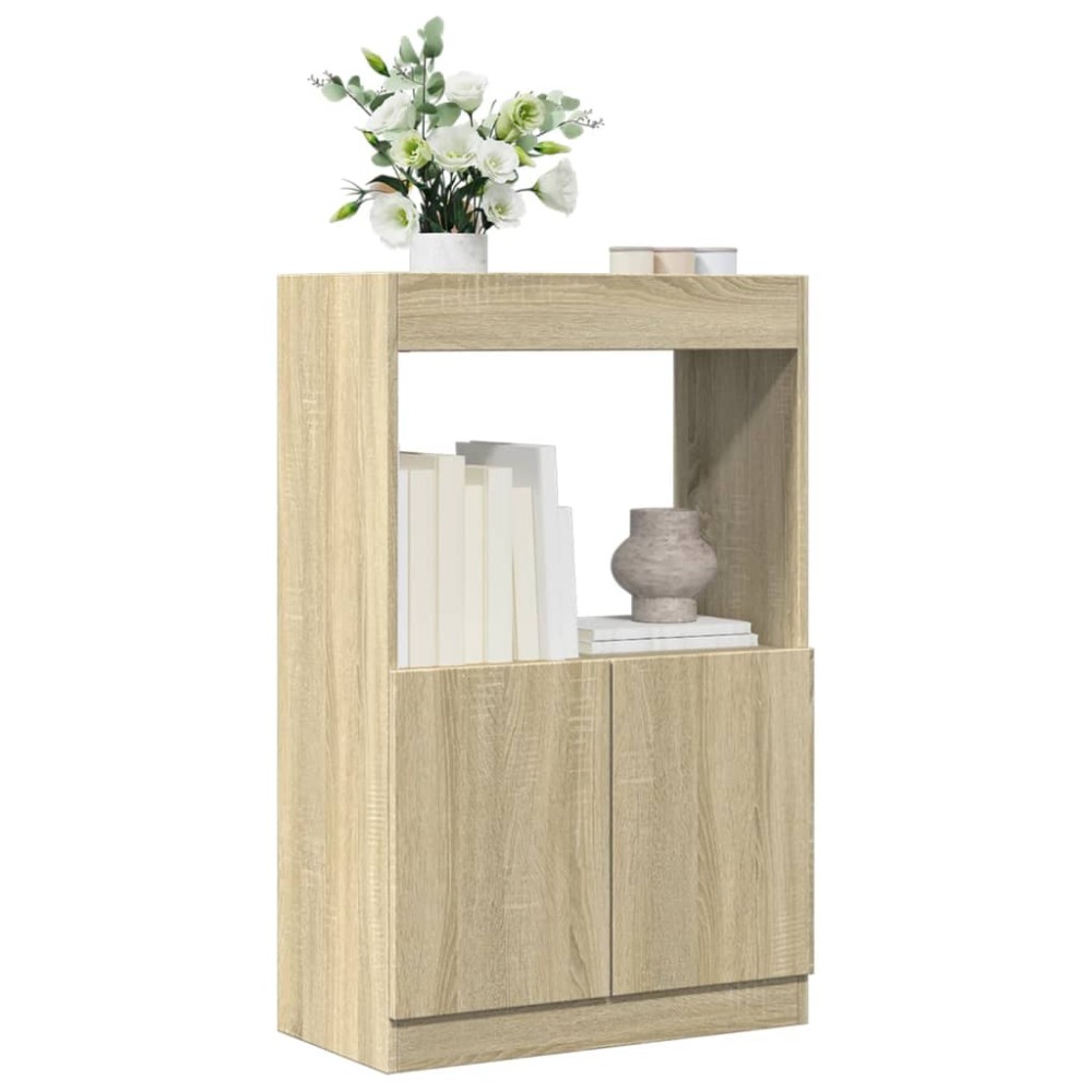 vidaXL Dulap înalt, stejar sonoma, 63x33x100 cm, lemn prelucrat