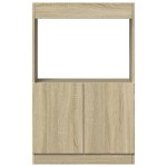 vidaXL Dulap înalt, stejar sonoma, 63x33x100 cm, lemn prelucrat vidaXL Dulap înalt, stejar sonoma, 63x33x100 cm, lemn prelucrat