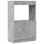vidaXL Dulap înalt, gri beton, 63x33x100 cm, lemn prelucrat vidaXL Dulap înalt, gri beton, 63x33x100 cm, lemn prelucrat
