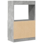 vidaXL Dulap înalt, gri beton, 63x33x100 cm, lemn prelucrat vidaXL Dulap înalt, gri beton, 63x33x100 cm, lemn prelucrat