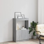 vidaXL Dulap înalt, gri sonoma, 63x33x100 cm, lemn prelucrat vidaXL Dulap înalt, gri sonoma, 63x33x100 cm, lemn prelucrat