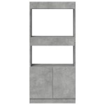 vidaXL Dulap înalt, gri beton, 63x33x140 cm, lemn prelucrat vidaXL Dulap înalt, gri beton, 63x33x140 cm, lemn prelucrat