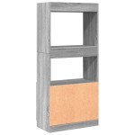 vidaXL Dulap înalt, sonoma gri, 63x33x140 cm, lemn prelucrat vidaXL Dulap înalt, sonoma gri, 63x33x140 cm, lemn prelucrat