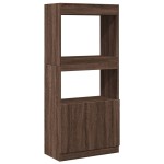 vidaXL Dulap înalt, stejar maro, 63x33x140 cm, lemn prelucrat vidaXL Dulap înalt, stejar maro, 63x33x140 cm, lemn prelucrat