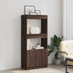 vidaXL Dulap înalt, stejar maro, 63x33x140 cm, lemn prelucrat vidaXL Dulap înalt, stejar maro, 63x33x140 cm, lemn prelucrat